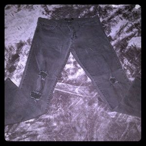 Flying Monkey distressed black jeans